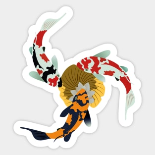 Koi Fish Design Sticker